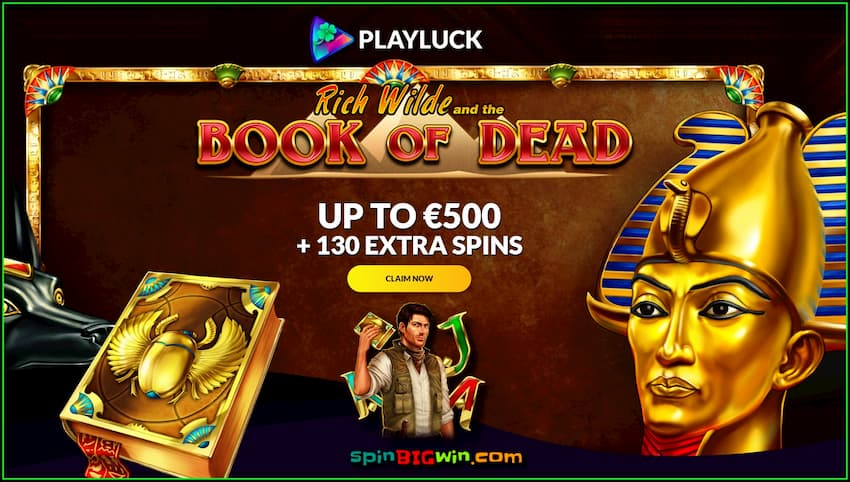 Playluck Casino Review (New) Claim €500 Welcome Bonuses are in this photo.