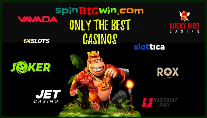 At spinBIGwin, players will find only the best licensed casinos is in this photo.