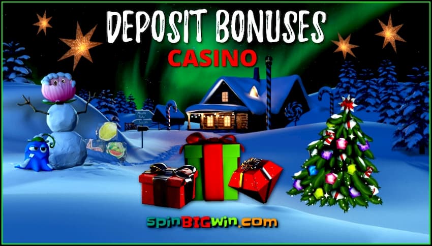 Best Casino Deposit Bonuses from spinBIGwin.com are in the photo.