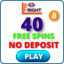 40 Free No Deposit Spins for signing up in the All Right Crypto Casino is in this photo.