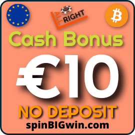 Cash Bonus at ALL RIGHT Licensed Online Casino at SpinBigWin.com is pictured.