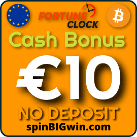 Cash Bonus at Fortunе Clock Online Casino at SpinBigWin.com is pictured.