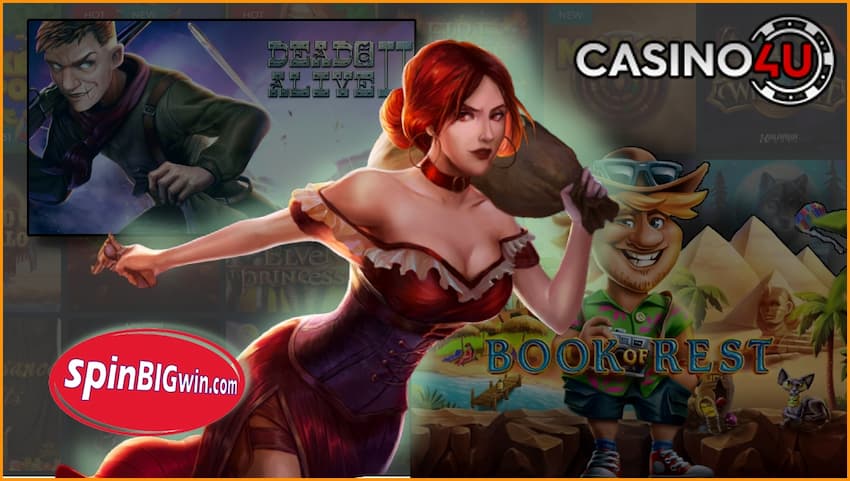 Discover a great selection of games and providers in the casino Casino4u are in this photo.