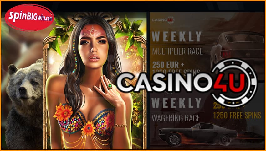 The new casino Casino4u review at spinBIGwin.com is in this photo.