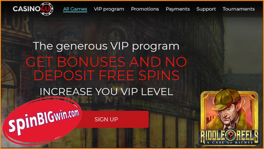 The best cryptocurrency casino Casino4U and VIP program are in this photo.